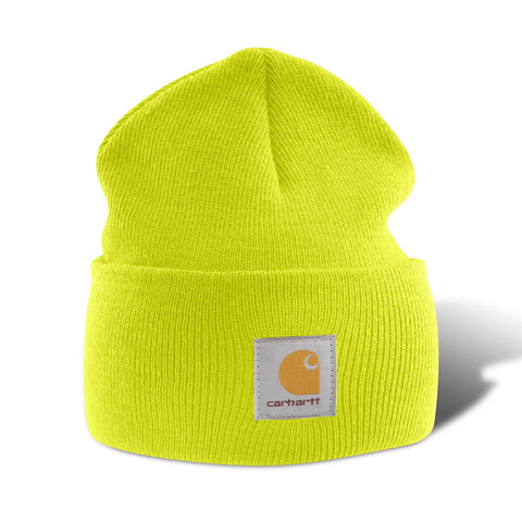 M Acrylic Watch Hat Brite Lime
